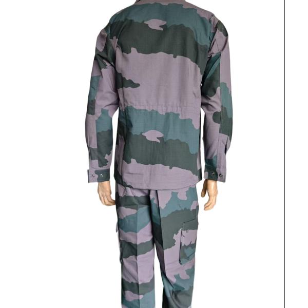 Breathable and Abrasion Resistant French Military Uniform Set in Stealth Purple F1 Combat System for Comfort and Protection