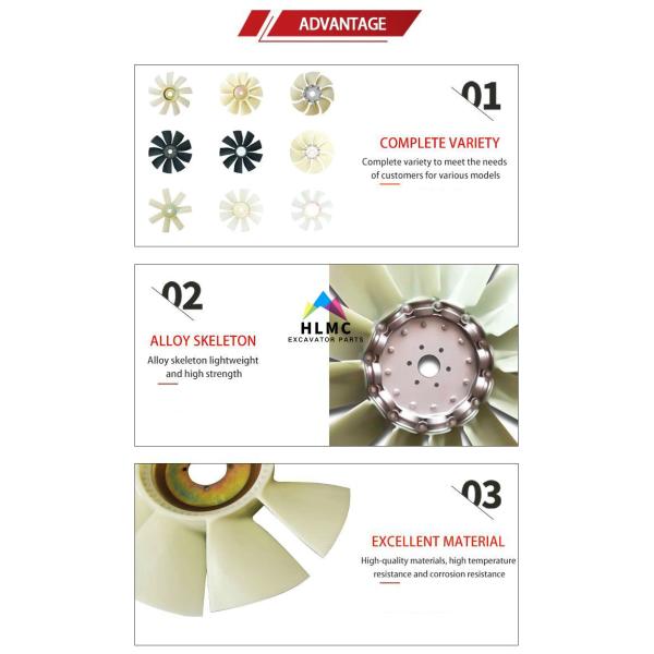 600-625-8540 Excavator Engine Parts Cooling Fan Blade Diesel Engine 4D95