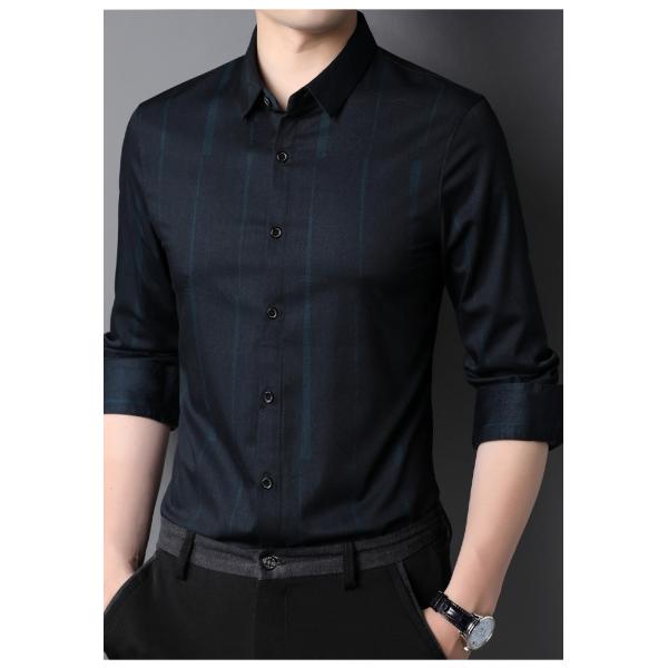 DRESS SHIRTS Custom Formal Shirt For Men Polyester Cotton Long-Sleeved Slim Casual Shirt
