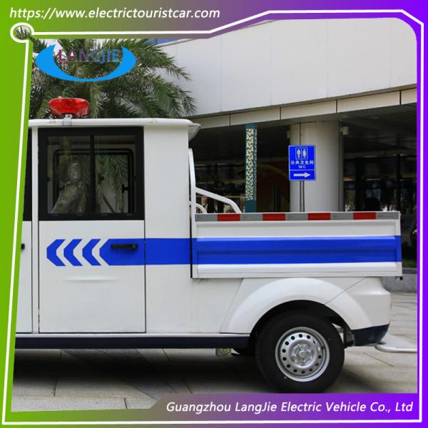 High Performance White Electric Patrol Car For Tourist Resorts For Park Airport