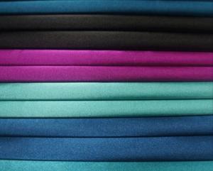 China Stretch satin fabric, Polyester spandex stretch satin fabric on sale