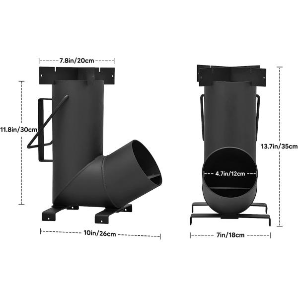 Black Brown Metal Fire Pit BBQ Stove for Patio Garden Fireplace Finishing Powder Coated