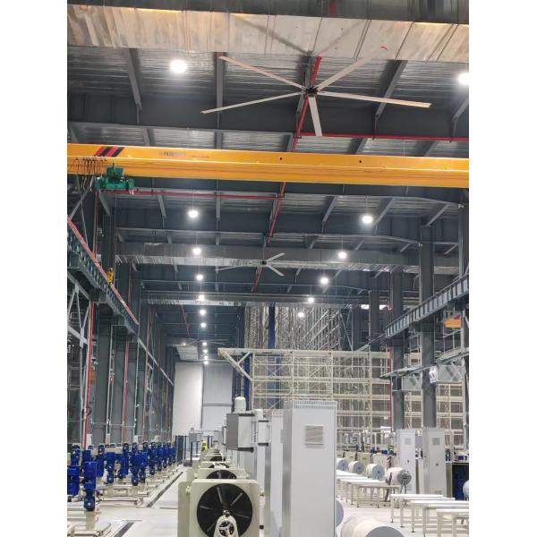 Giant High Volume Low Speed Fan 7.3M Diameter Industrial Ceiling Fan 0.75KW