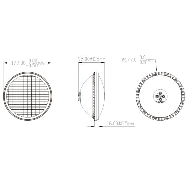 SMD2835 18W Plastic PAR56 UL Led Pool Lights AC DC