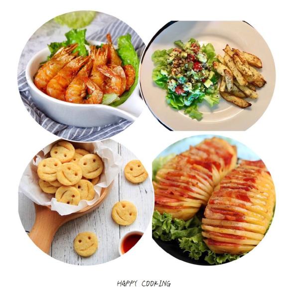 Healthy Eating Air Fryer 2000W Oilless 8-In-1 Digital Oilless Cooker Auto Off