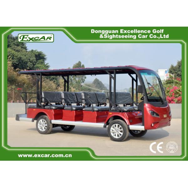100% Waterproof Electric Sightseeing Cart For 14 Passenger AC system