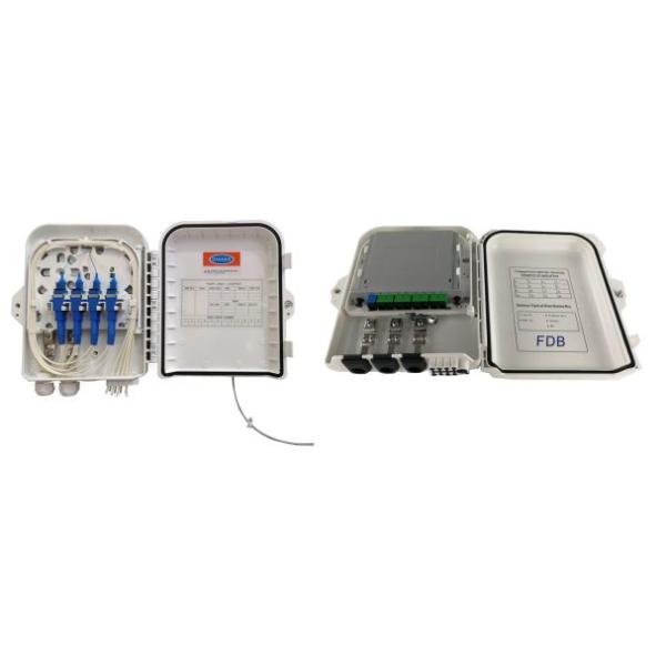 Outdoor Wall Mounted And Pole Mount Fiber Optic Termination Box For FTTH Applications