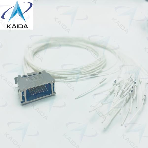 J14F-27TJ Gold Plated Plug Connector with 60cm Wire 3A Solder Termination and Female Contacts