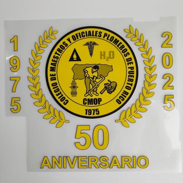 Circle Custom Heat Transfer Logo Multiple Colors Screen Printing Heat Transfers