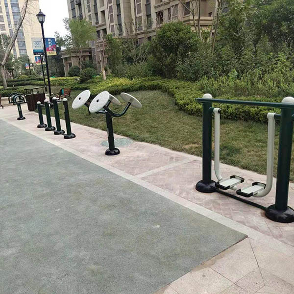 960mm Outdoor Leg Press Machine , Staticproof Outdoor Park Workout Equipment