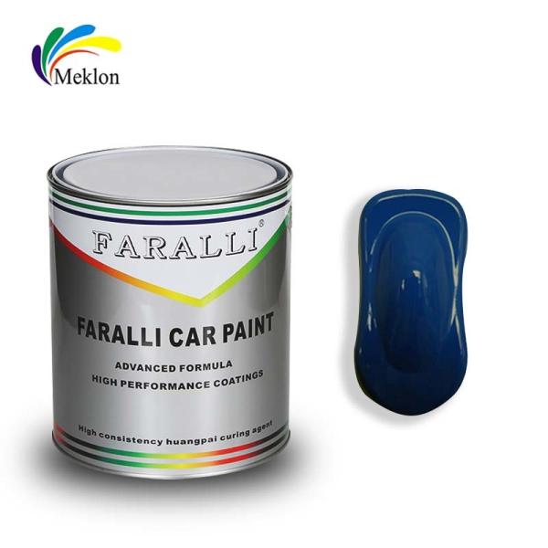 Glossy Top Coat Greenish Blue Car Paint Multifunctional Durable
