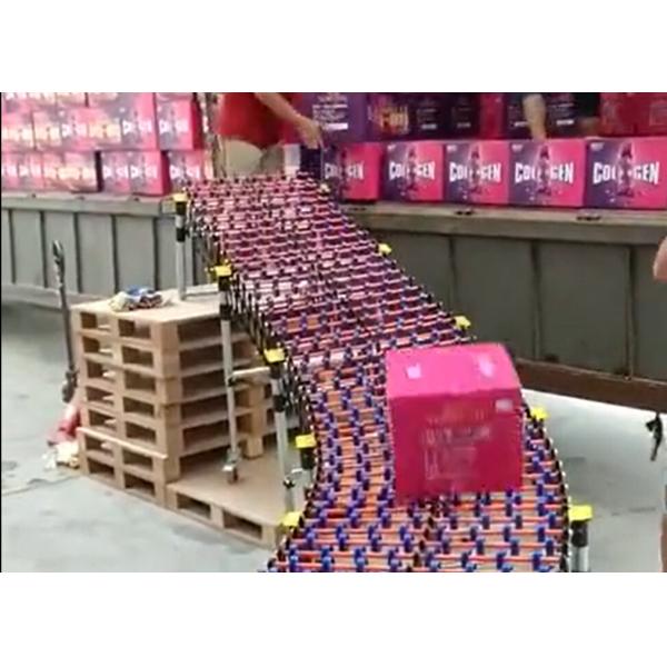 Non-powered Flexible Skate Wheel Conveyor For Loading and Unloading Trucks