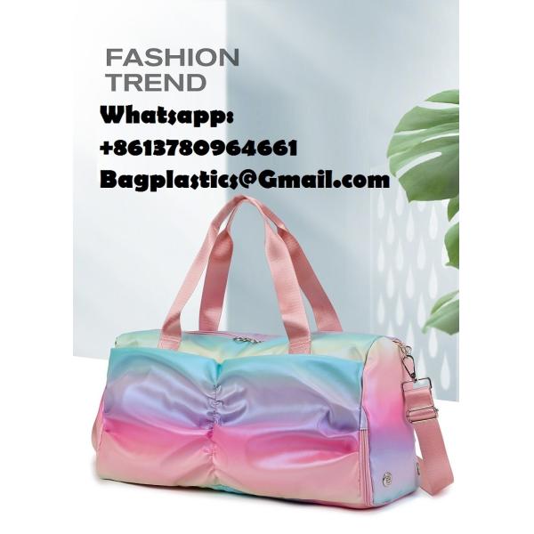 Travel Duffle Bag, Waterproof Sport Tote Gym Bag For Women Men, Overnight Weekender Carry On Bag With Wet Pocket