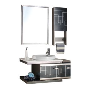 Quality Waterproof Bathroom Vanity Units Rust Proof Metal Bathroom Vanity wholesale