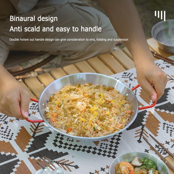 Fruit Pasta Salad Stainless Steel Cooking Pot With Two Handles