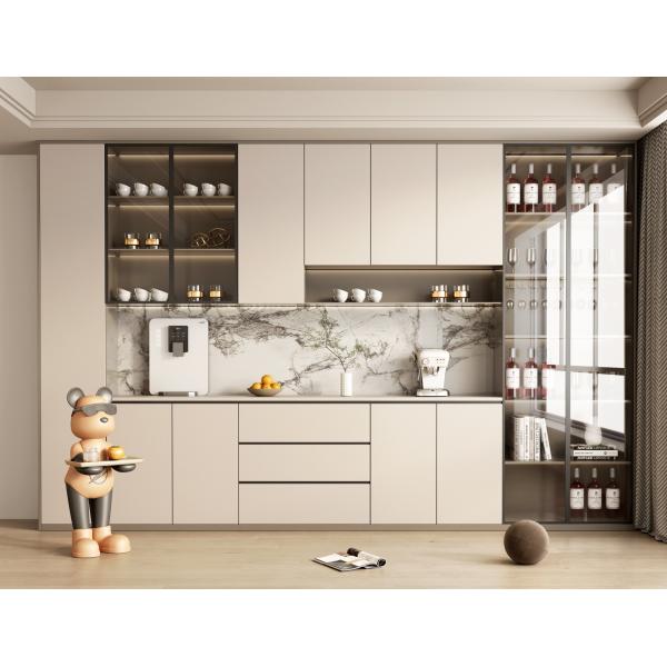 Custom Modular Modern Contemporary Kitchen Cabinets Elegant Wood For Hotel