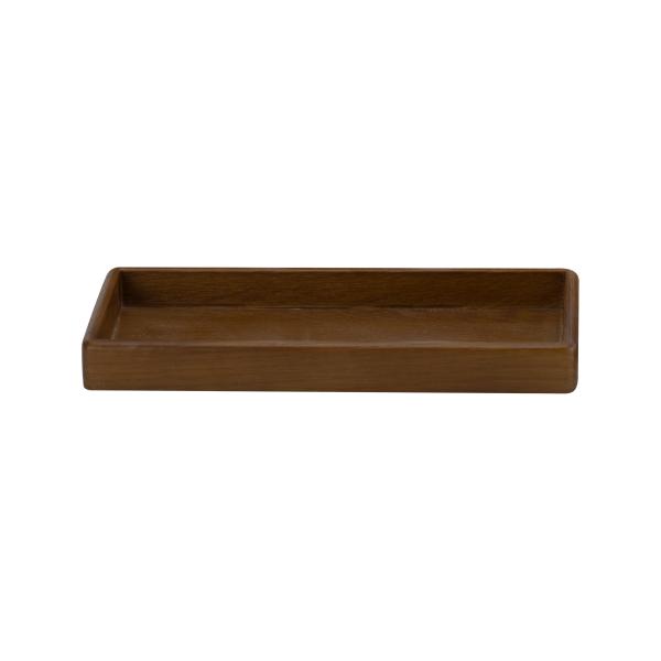 Square Shape Walnut Wood Bathroom Accessories Sets Bathroom Vanity Sets For Bathroom