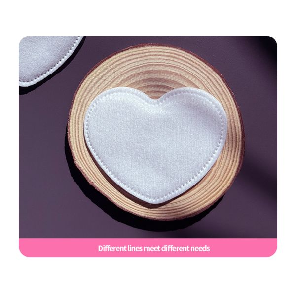 OEM Disposable Cosmetic Products Heart Shaped Makeup Remover Wipes Wholesale Cotton Pads for Face