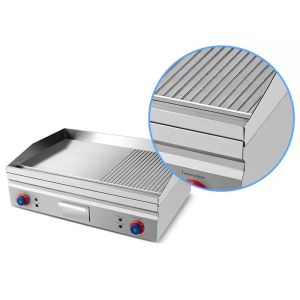 Mirror 4.4kw 700mm Commercial Countertop Electric Griddle