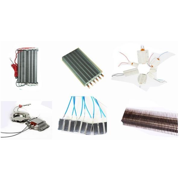 Clothes Dryer Stainless Steel Color PTC Heating Element With Terminals Customized