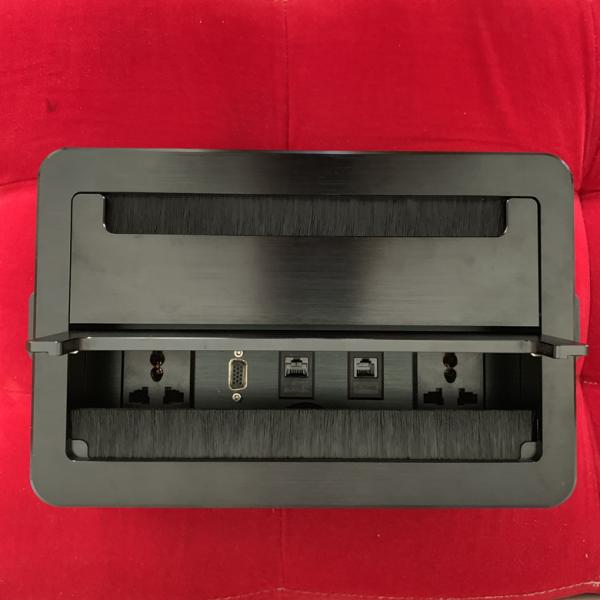 Multi - Function Power Data Integration Socket / Desktop Flip Data Junction Box