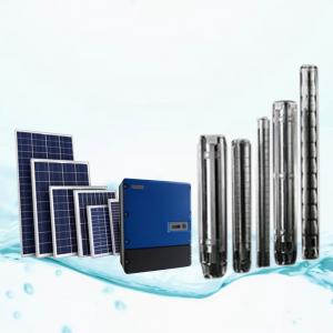 Quality Commercial 11kW/15HP Solar Pumping System With Deep Well Pump DC/AC Controller wholesale