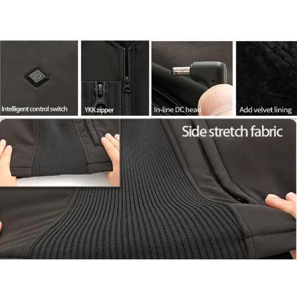 V Neck Rechargeable Heated Vest 7.4V 4400mAh Thermal Vests Ladies Spandex / Polyester