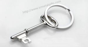Quality Premium key shape pendant keychains, zinc alloy key shaped charm pendant key rings gifts, wholesale