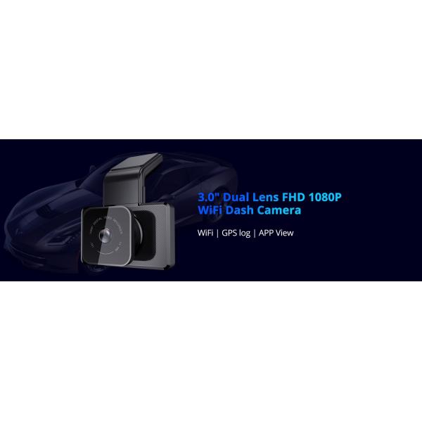 3inch WIFI GPS Video Car DVR Camera Recorder FHD 1080P 24H Parking Monitor