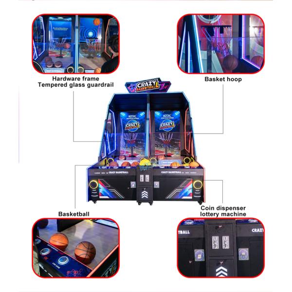 Factory Wholesale Arcade Video Game Machine Basketball Machine Double Players Crazy Basketball