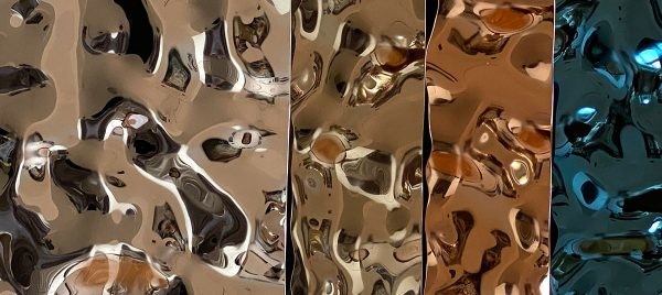 JIS PVD Silver Water Ripple Stainless Steel Sheet 1219 X 2438mm Width Plate Mirror 304