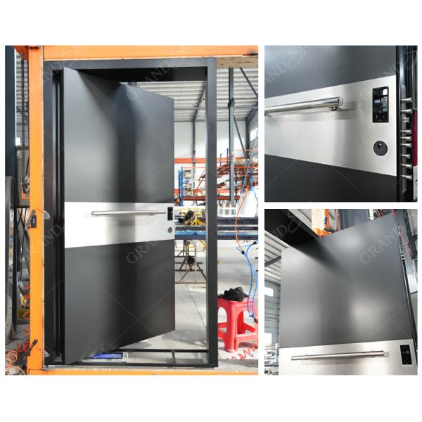 Italian Design Villa Entrance Security Luxury Aluminum Main Front Pivot Porta Modern Entry Wooden Pivot Door