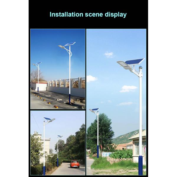 Remote Control Solar Powered Garden Street Light LED Dusk to Dawn Sensor