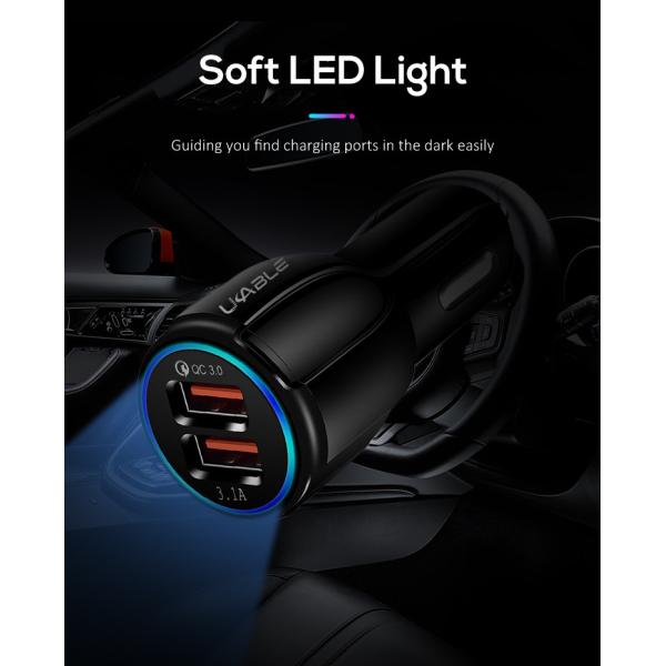 2 USB Ports 3Amp 24V Max Wall Charger QC 3.0 Power Adapter