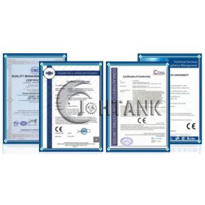 Johtank (shandong) food machinery co.,ltd. Certifications