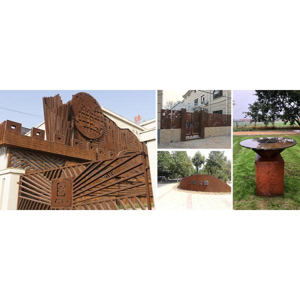 Corten Steel Outdoor BBQ Fire Pit Camping Charcoal BBQ Grill Outdoor Cooking Grills-projects