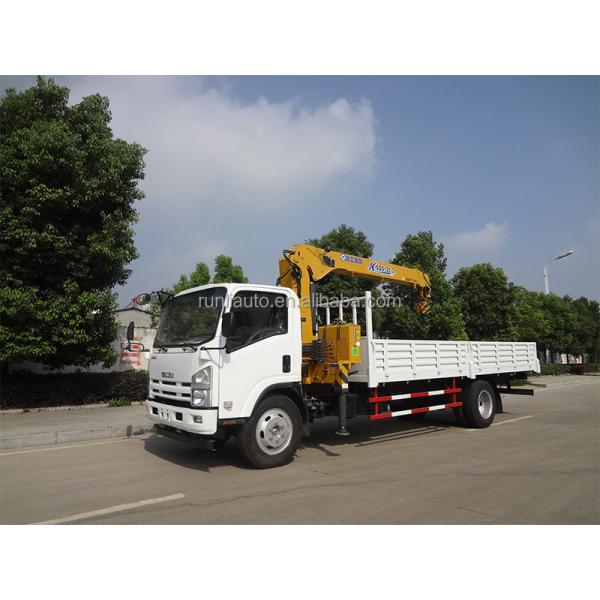Original Double Cabin ISUZU 4x2 2 Ton 3.2 Ton Crane Mounted Truck