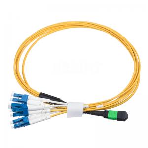 Quality 8 Core Fiber Optical Patch Cord MPO MTP To LC Duplex Breakout Cable wholesale