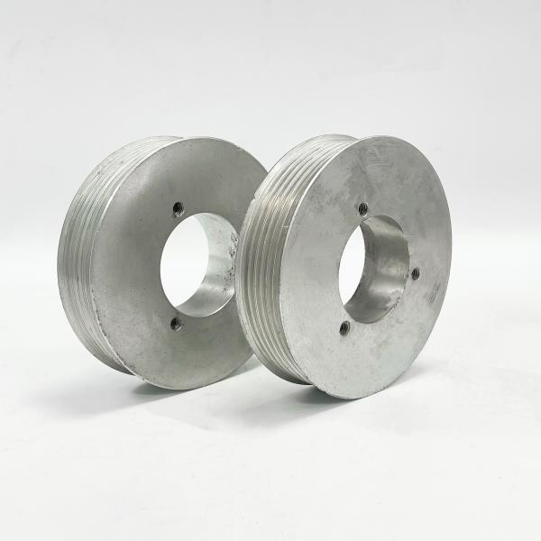 Precision Forged Aluminum V-Groove Pulley – Custom CNC Broaching & Multi-Rib Design
