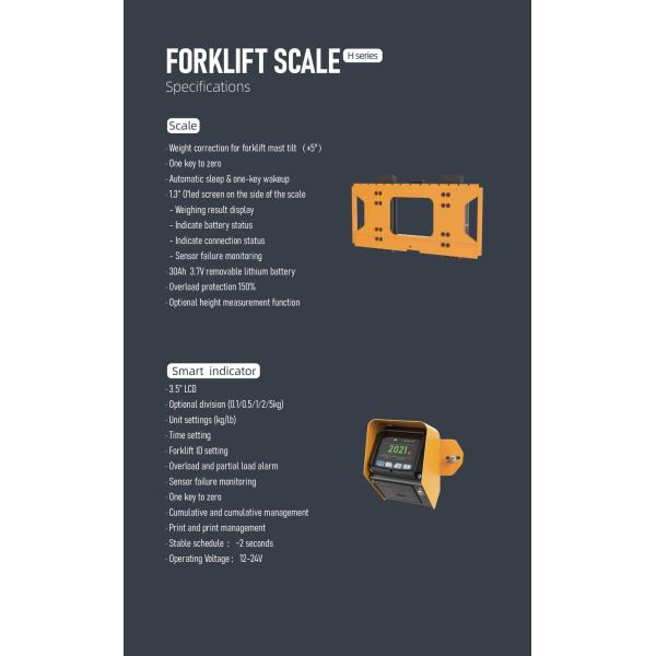 Electric Forklift Weighing System , Rechargeable  Onboard Forklift Scale forklift weight scale 3