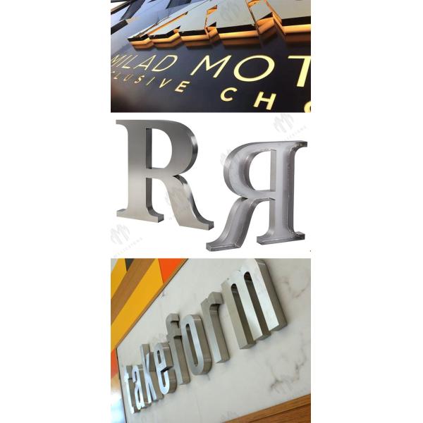 Shop Signs Advertising 90m Stainless Steel Channel Letters