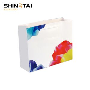 China Large Paper Bag White Print Paper Bag on sale