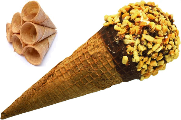 Food Preparation Equipments Electric Ice Cream Cone Maker Machine Single / Double Head