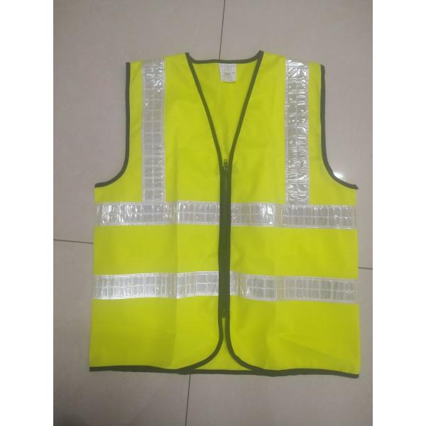 Velcro Type Polyester Safety Vest 60g-120g Green Hi Vis Vest