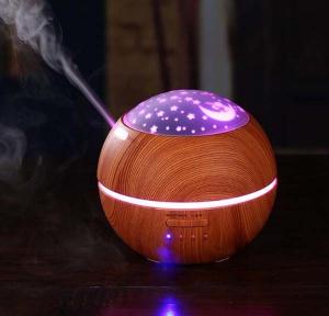 Quality Essential Oil Diffuser 150ML Shadow Wood Grain  Ultrasonic Aroma Diffuser Humidifier wholesale