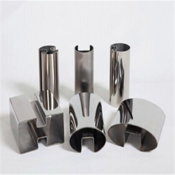 201 304 mirror polish stainless steel groove tubes and SS slot pipes for railing decoration