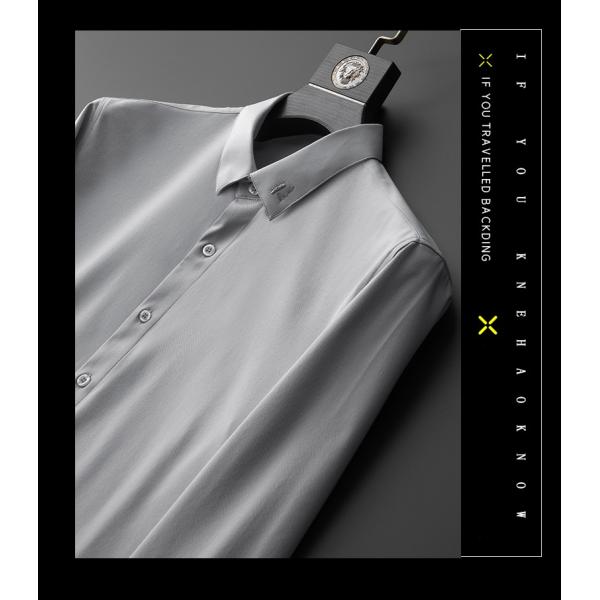 Autumn Custom Tuxedo Men's Shirts 100% Cotton Long Sleeve Formal Shirts for Plus Size