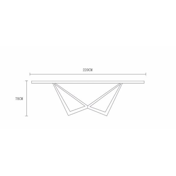 Northern European 6 Seater Solid Wood Dining Table Designs FL-T063