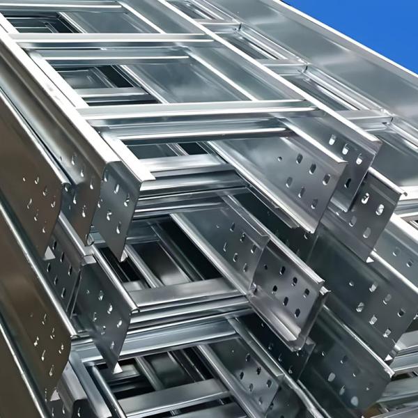 High Corrosion Resistance Ladder Type Cable Tray Made of Steel for Fire Resistance Requirement