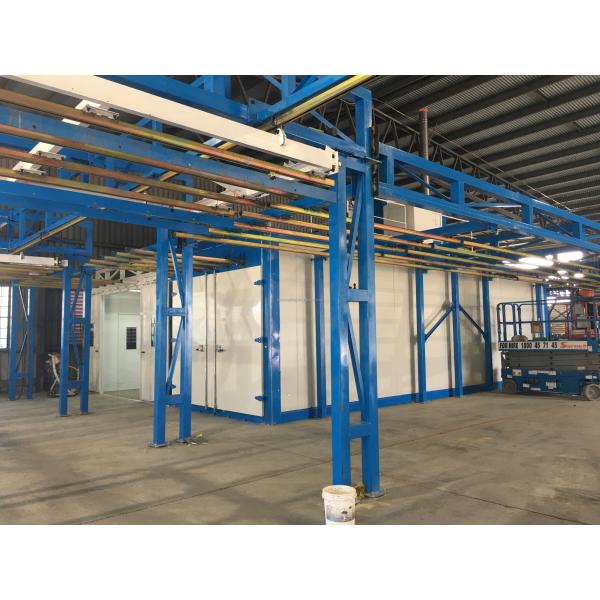 ISO9001 Vertical Powder Coating Line Manual Overhead Conveyor System